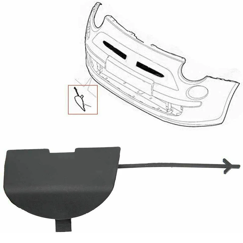 Car tow hook cover 735456794 for FIAT 500 500C 2007-2015