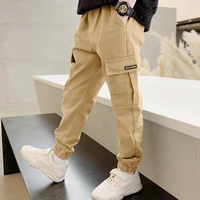 2025 New Spring Autumn Boys Pants Casual Long Style Trousers For Kids 3- 12 Years Old Teenage Children Sport Outdoor Pants 2