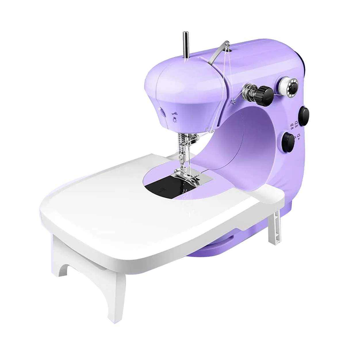 Sewing Machine Portable 2-Speed Mini Sewing Machine Beginners Safe Sewing  Kit Sewing Machine Extension Table US Plug - AliExpress