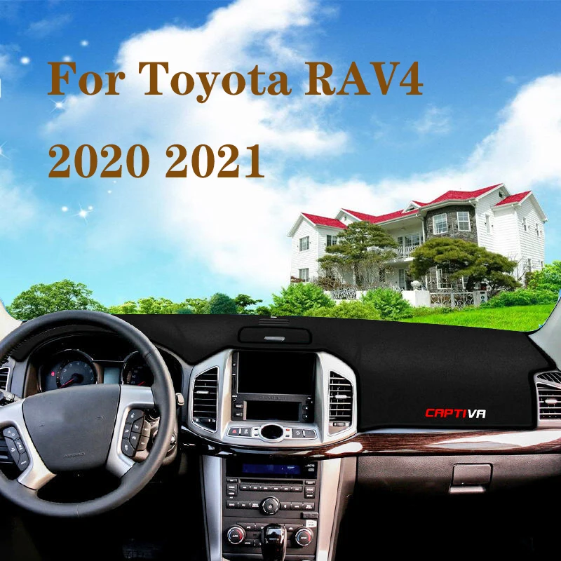 

For Toyota RAV4 2020 2021 Car Dashboard Cover Mat Styling Trim Avoid Light Pad Instrument Platform Carpets Trim Accessories