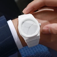 2PCS Fashion Men Quartz Watches Set Casual Plastic Band Man Sports Wristwatch Reloj Hombre（Without Box） 4