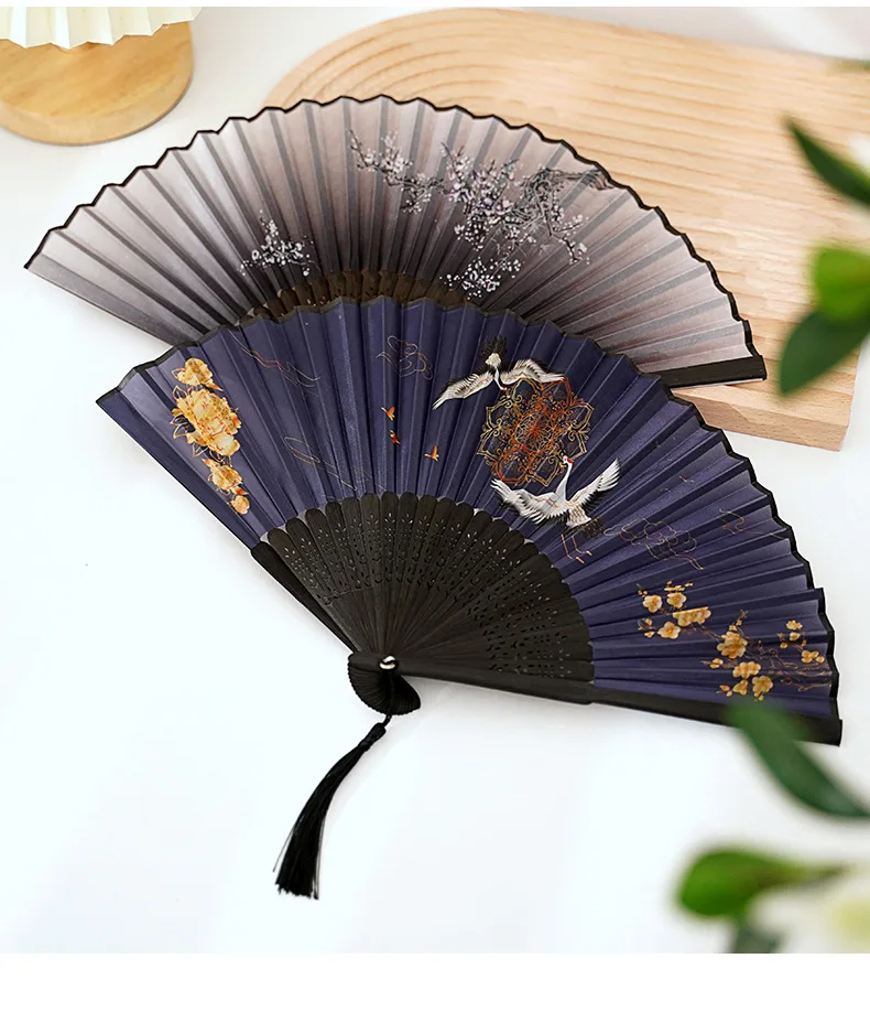 Ventaglio Pieghevole In Bambù Stile Vintage Cinese - Elegante E Pratico Per L'Estate - Foto 7