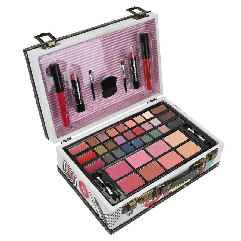 

Travel Makeup Kit 44Pcs Multipurpose Women's Makeup Sets Makeup Cosmetics Set For Women Beginners Girls Teens Makeup Essential