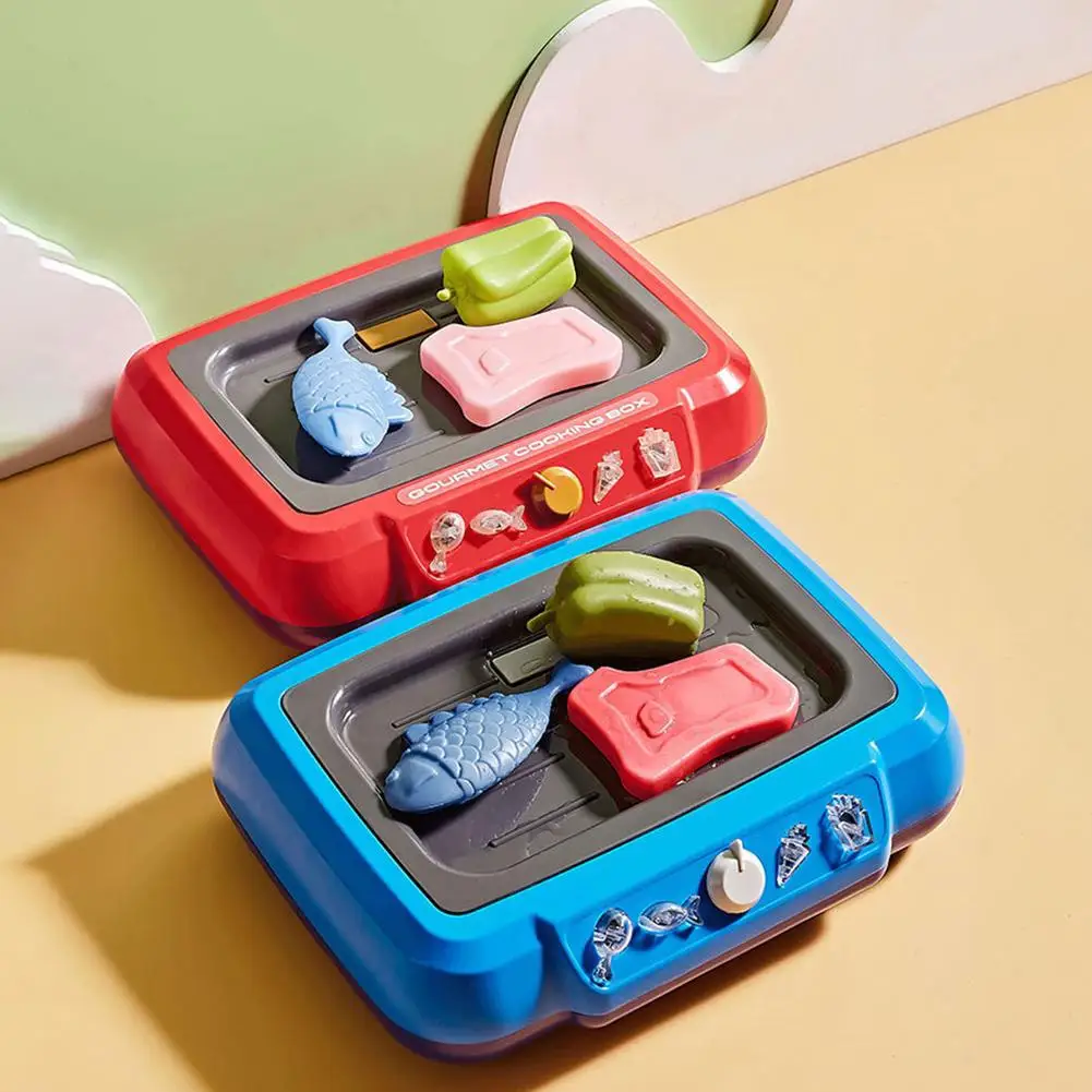 Color Changing Food Cooking Toys Children's Play House Mini Kitchen Multifunctional Induction Color Changing Toys Safe Materials 5