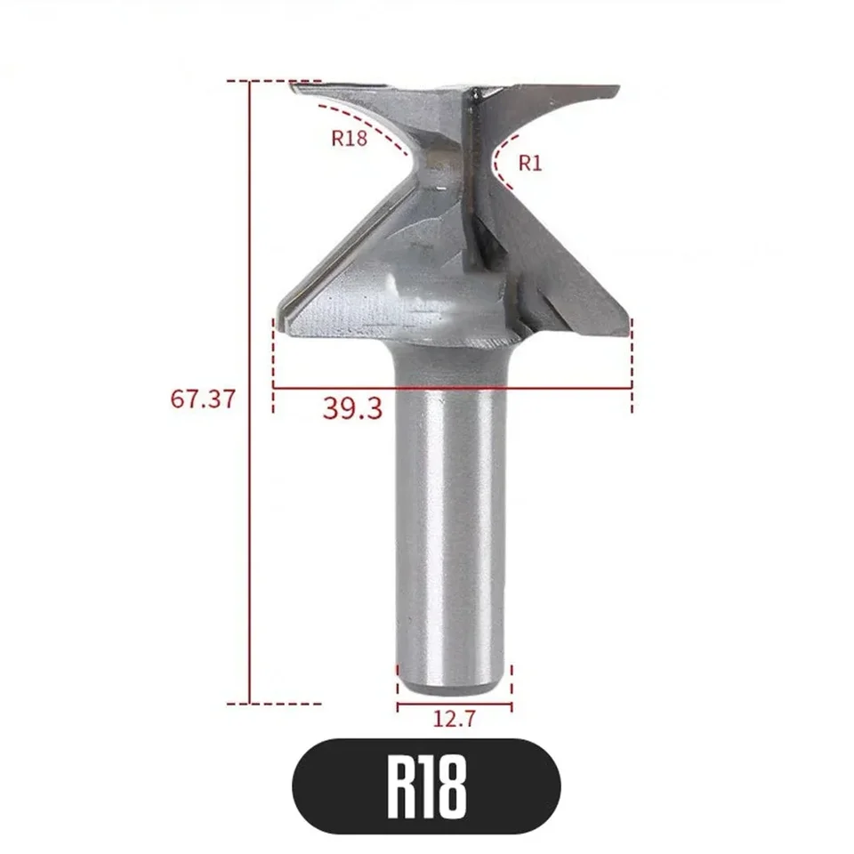 Arc Bending Integrated Bit, 1/2 Shank R30 Seam Arc Bending Router Bits Arc Bending Integrated Knife Router Bits For Woodworking Milling Cutter