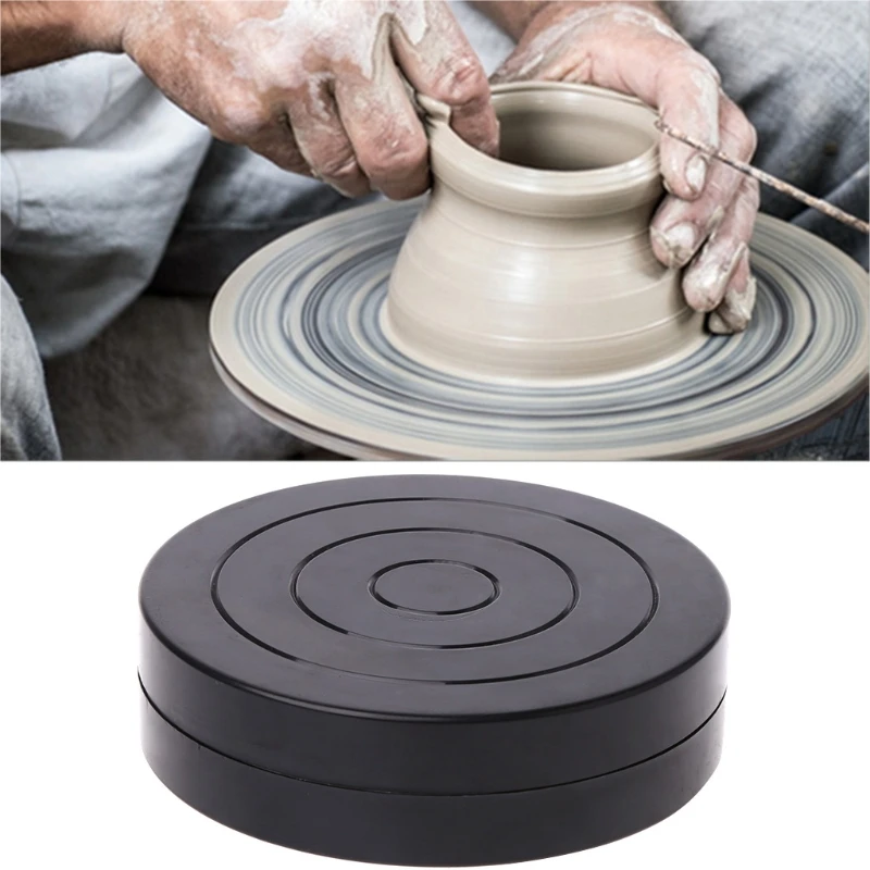 

11.5cm Plastic Turntable Pottery Clay Sculpture Tools 360 Flexible Rotation
