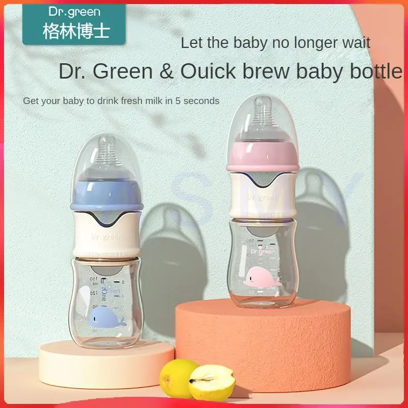 Dr.Green  Newborn Baby Bottle  PPSU 150ml-300ml Wide Mouth Bottle Sealed isolation Fast milk filling Removable/Washable Bottles 3