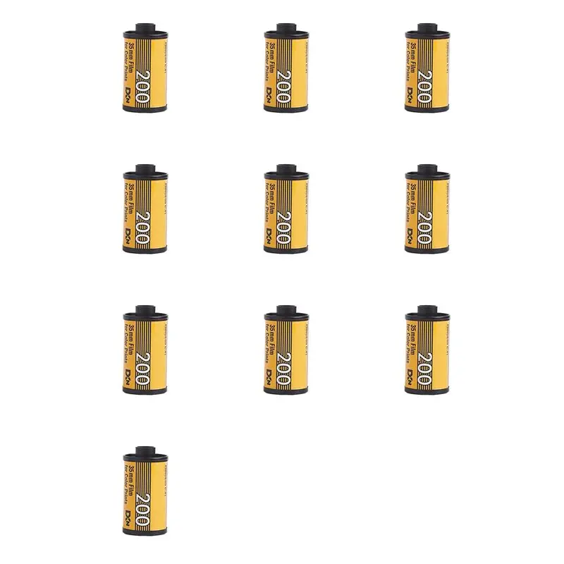 B63B-10Pcs 200 35Mm 필름 36 노출 롤, LOMO 카메라용 네거티브 필름, M35 M38 H35 카메라와 호환 가능, 컬러 인쇄 필름