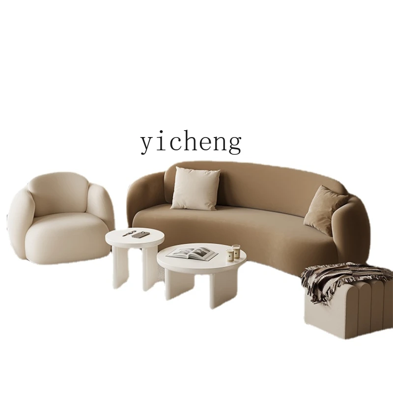 

Zk Fabric Double Sofa Living Room Light Luxury Sofa Clothing Store Beauty Salon Rest Reception Area