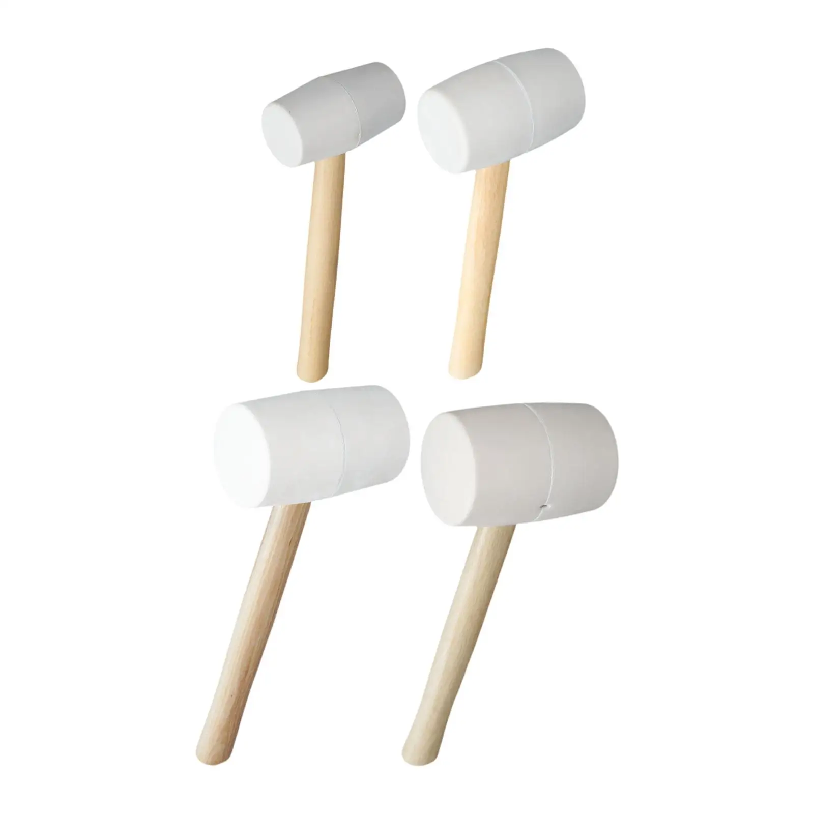Rubber Mallet Hammer with Wood Handle Comfortable Rubber Hammer for Tile Setting Home Decoration Tent Stakes Flooring Building
