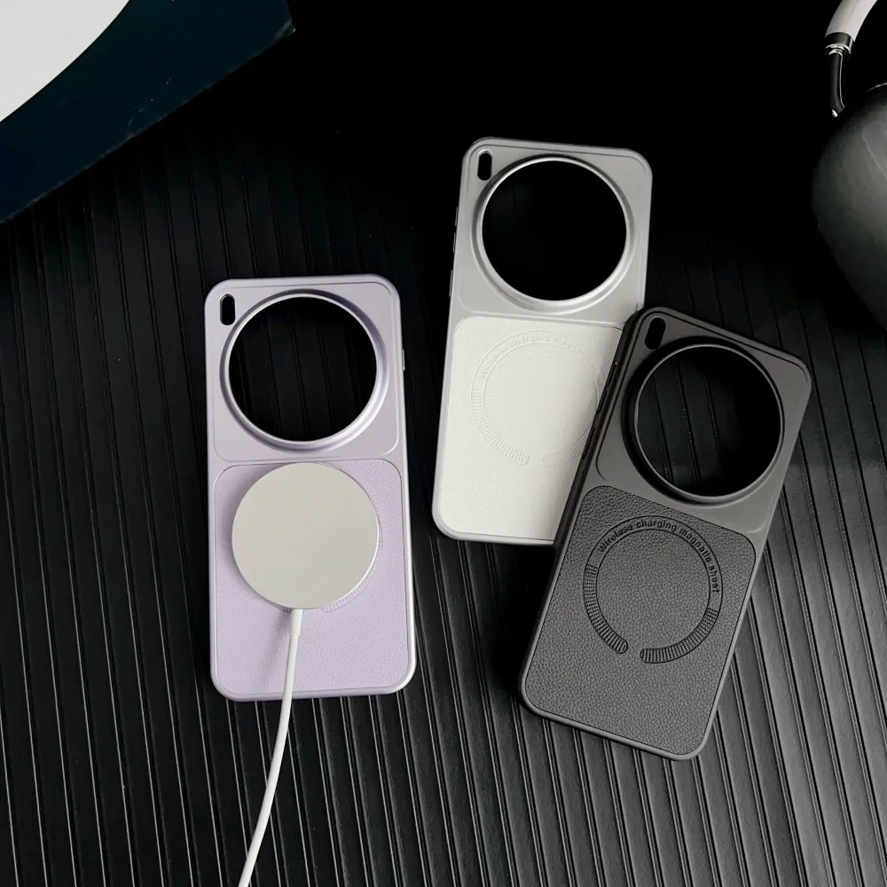 Fashion INS Color Skin-friendly PU Leather Magnetic Charge Shockproof Business Case