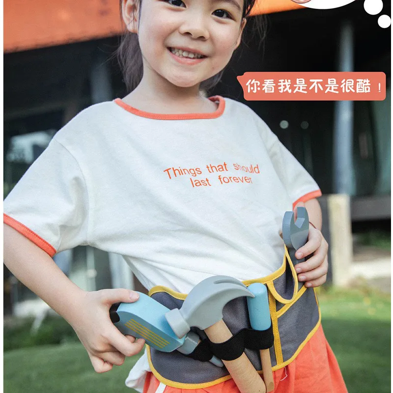 Screw Assembly Toy Toolbox Combination Intelligence Simulation Hands-on Disassembly Maintenance Management Set Kids Wood Tools