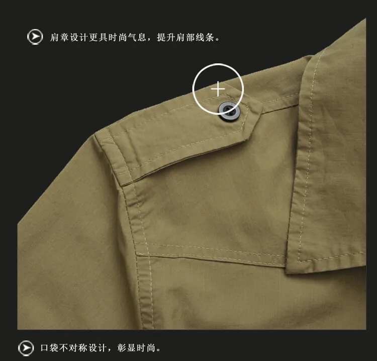 2022 Mens Summer New Men's Military Short Sleeved Shirt Loose Large Shirt Men's Summer Slim Short Sleeved Shirt Green Khaki mens black short sleeve shirt