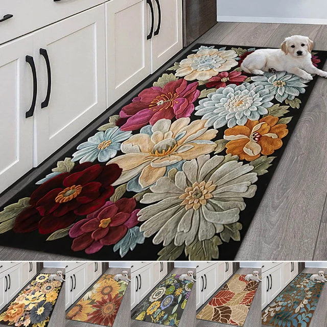 Alfombra de cocina para entrada de casa, felpudo para pasillo, habitación,  cocina - AliExpress