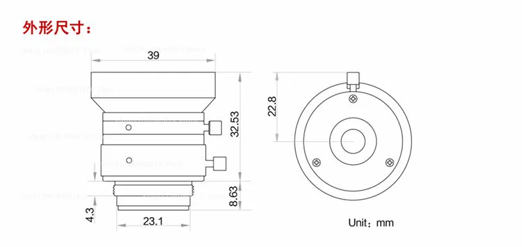6 million lens MVL-HF0628M-6MPE 0828 1228 1628 Industrial camera c-port fixed fo