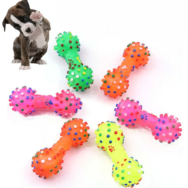 Pet Chewing Toy for Dog Puppy Sound Polka Dot Squeaky Toy