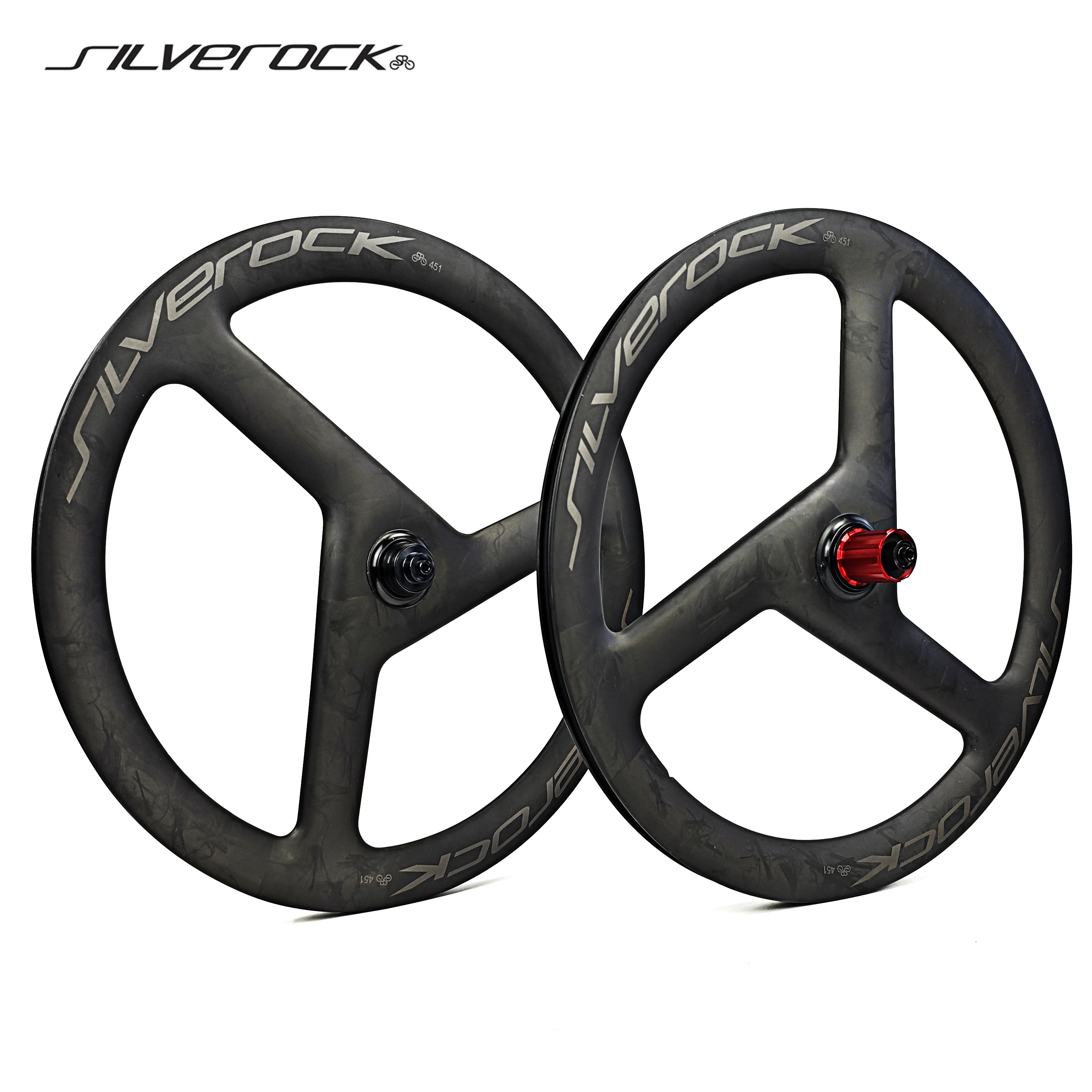 シルバロック トリスポーク カーボンディスクブレーキホイール 20