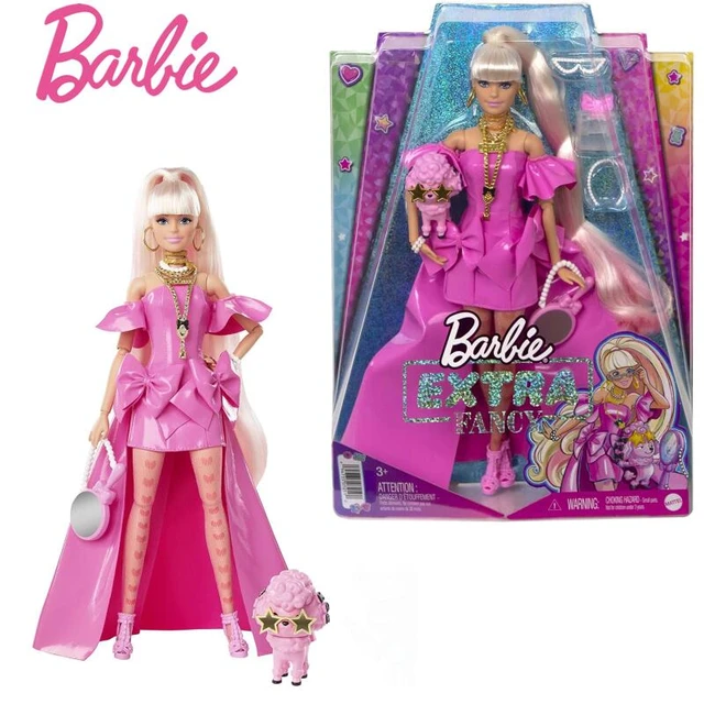  Barbie Extra Fancy Doll in Pink Glossy High-Low Gown