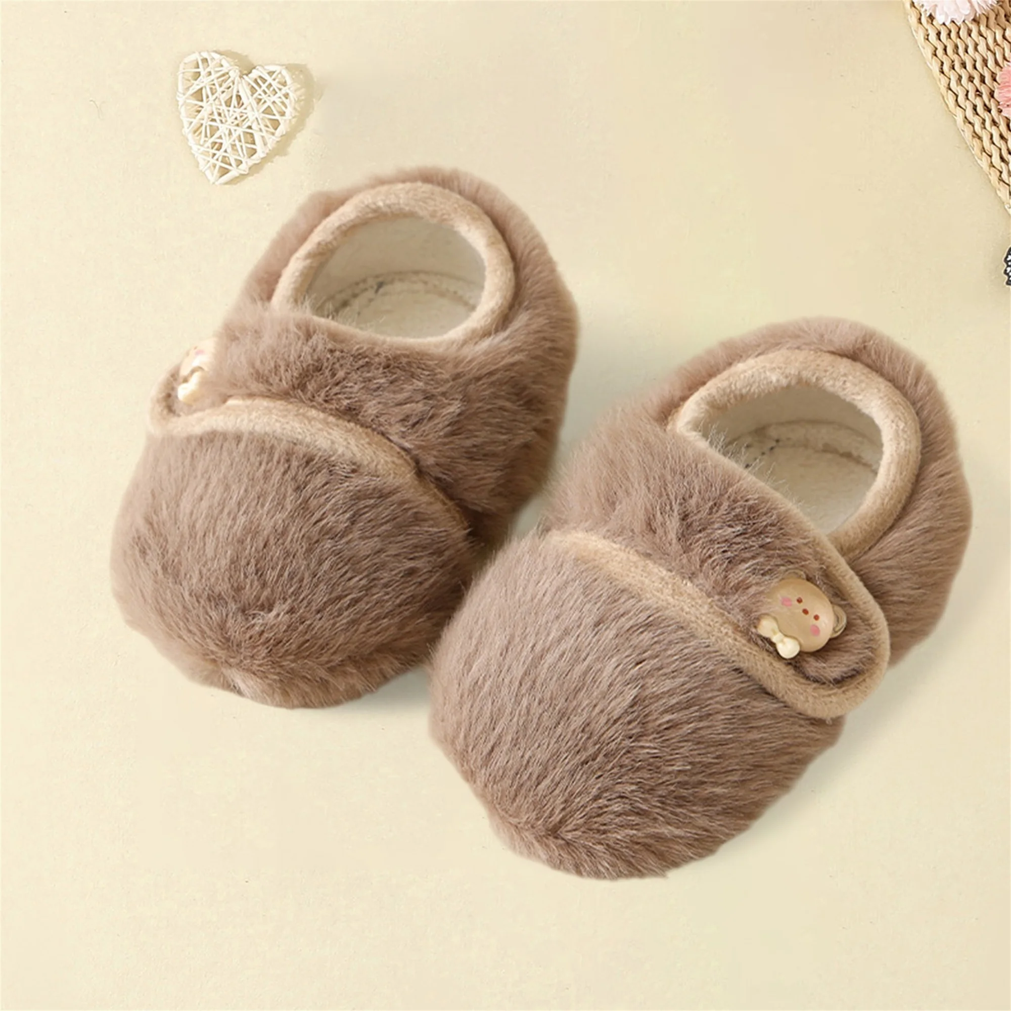 Cute Toddler Winter Boots Cozy Faux Fur Lined Snow Boots for Baby Boys Girls First Steps Non-slip Soft Sole Warm Shoes S683a573d273c4e9489867c98212da5116