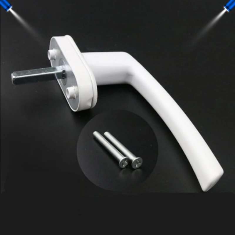 Casement Window Handles Replacement Hardware Door Handles Durable Zinc Alloy White Window Handle UPVC
