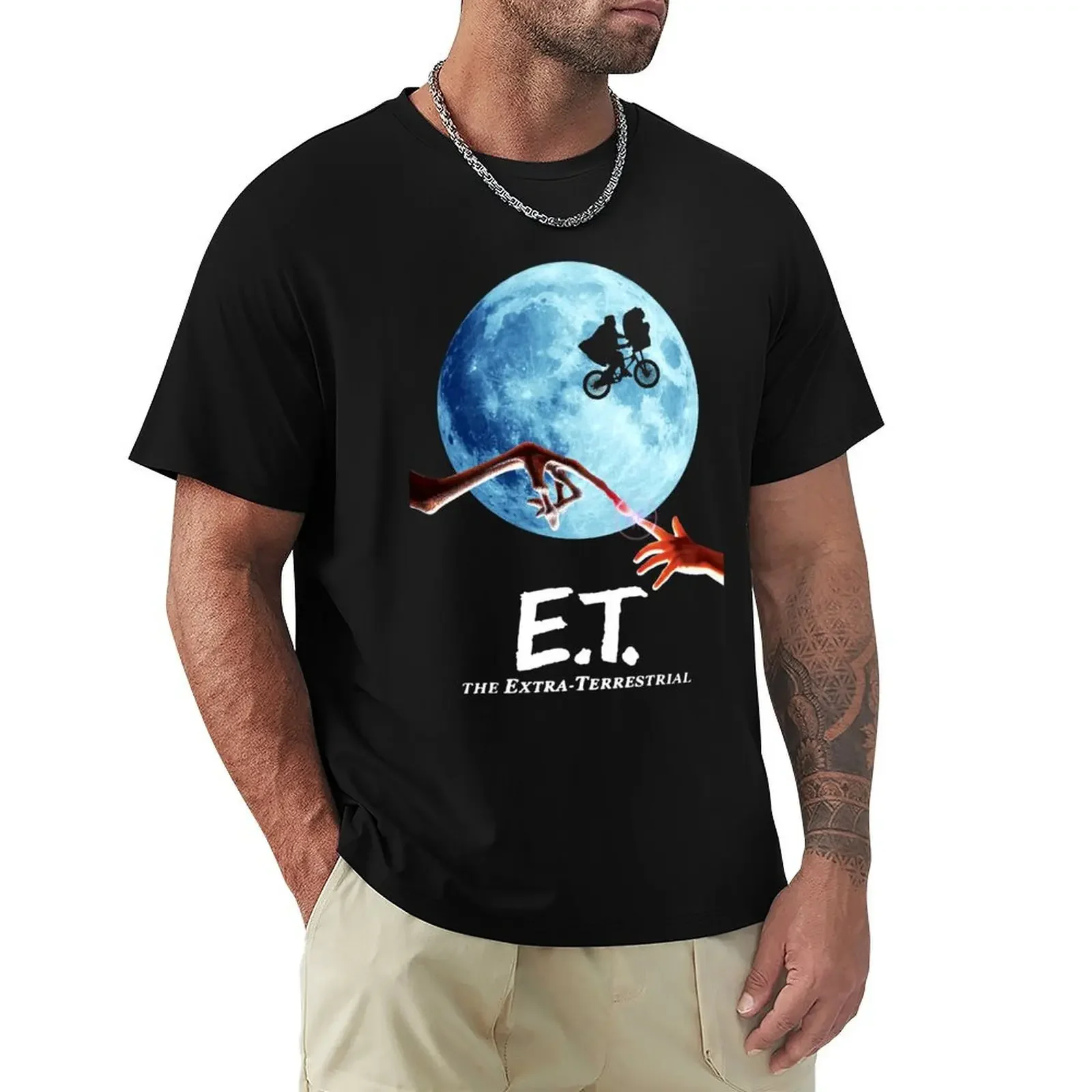 

The-Extra-terrestrial-film-font T-shirt oversized blacks heavy weight t shirts for men