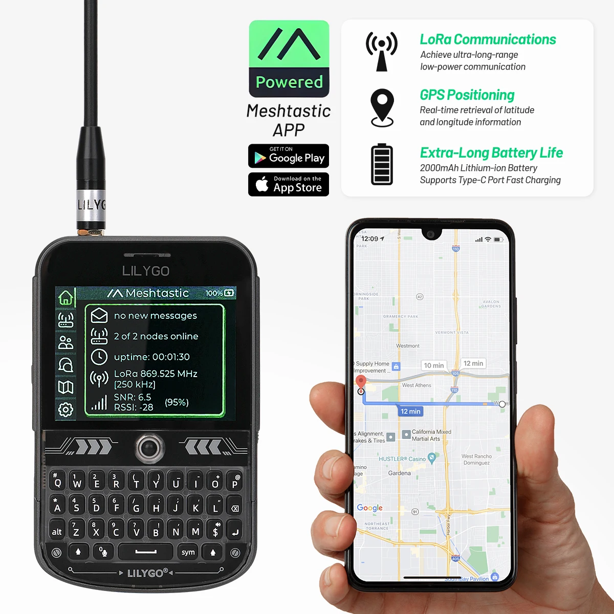 รูปสินค้า บอร์ดพัฒนา IoT รุ่น T-Deck Plus รองรับ LoRa หลายความถี่