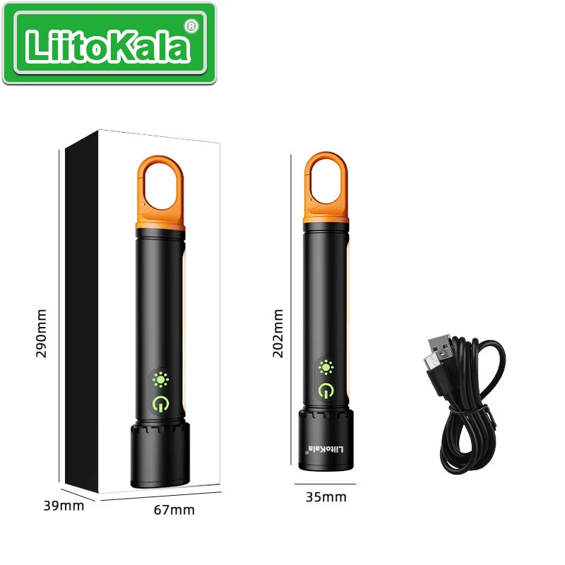 LiitoKala Ultra Bright Core LF-X725 Flashlight 21700 3500mAh Battery Illumination 1500LM 20W 500m Range