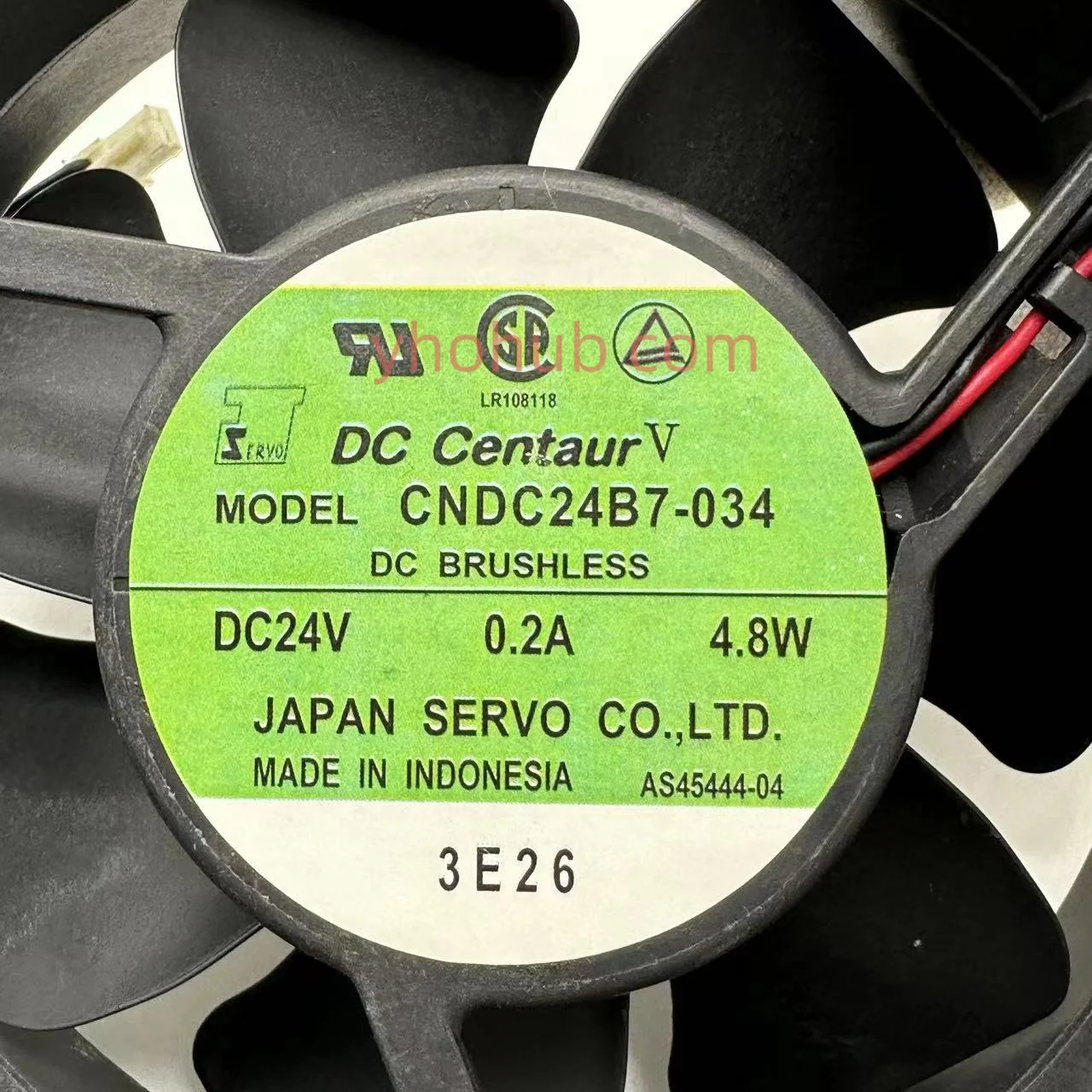 fios, Japão Servo CNDC24B7-034 DC, 24V, 0.2A, 4.8W, 120x120x38mm