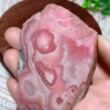 Natural Crystal Rhodochrosite Slices Slab Ore Argentina Mineral Gemstones Ornament Home Decoration Gift 5