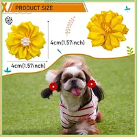 100PCS/Pack Choose Patterns Puppy Dog Small Hair Bows Pet Dog Hair Accessories Dog Grooming Bows for Small Dog Puppy Yorkshir 2
