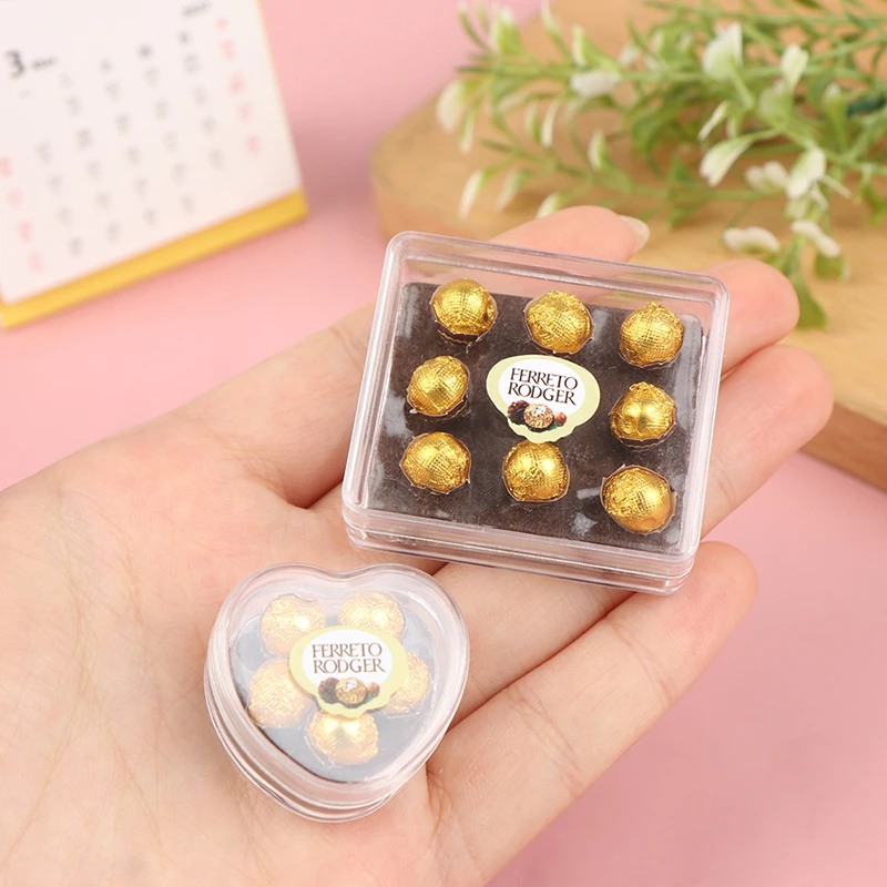 Dollhouse Miniature Chocolate Gift Box Toy Kitchen Accessory