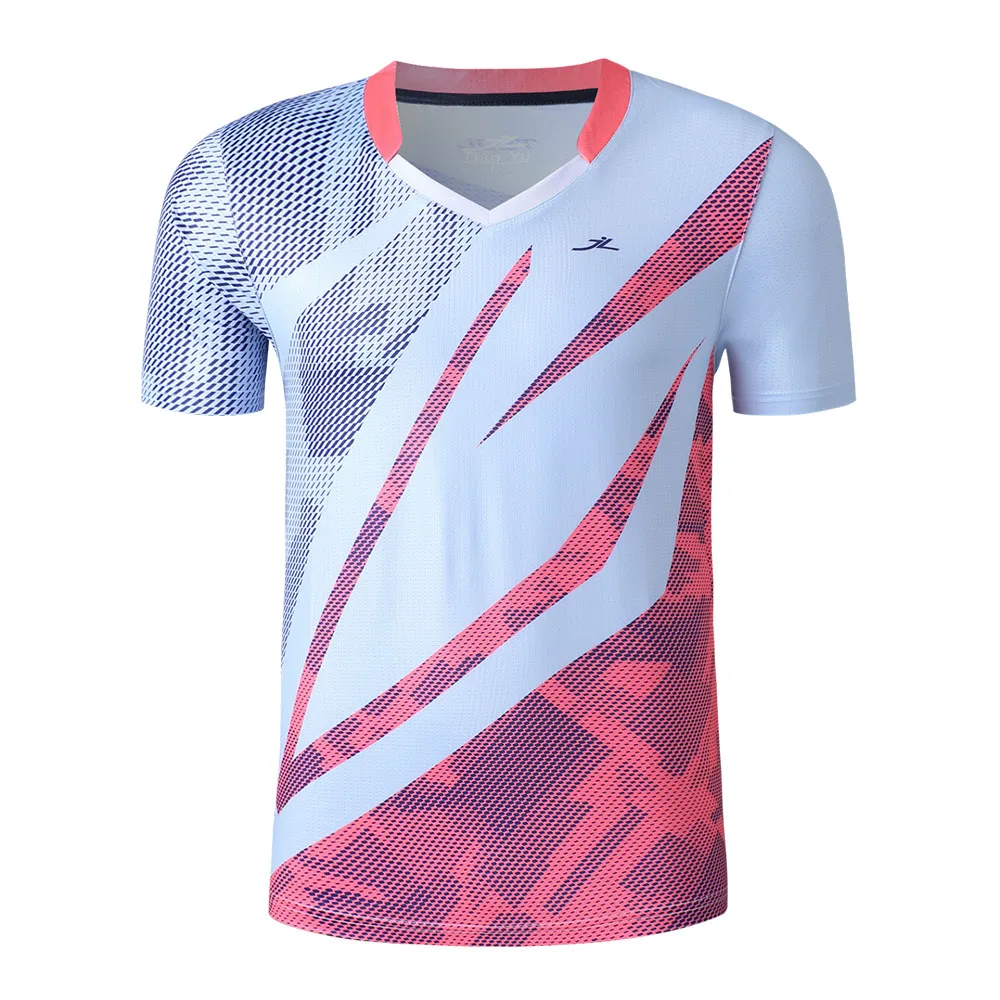 Quick Dry Badminton T-shirt for Men Women Match Training Sportswear Print Tennis Ping Pong Table Tennis Uniform