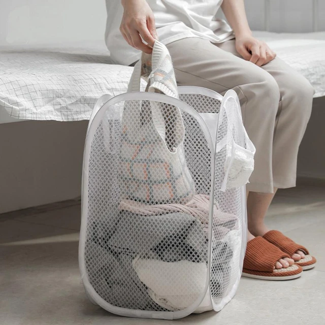 Sac à linge de grande capacité pour enfants, multi-trous, pliable