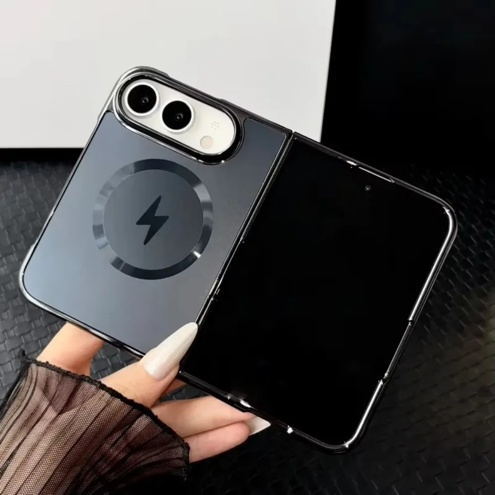 Sleek Metallic Magnetic Phone Case with Anti-Fingerprint Coating and MagSafe Compatibility