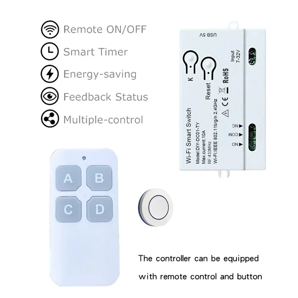 Tuya Mini Wifi Switch Module Support Home DIY Switches Life APP For Alexa For Google Home Voice Control