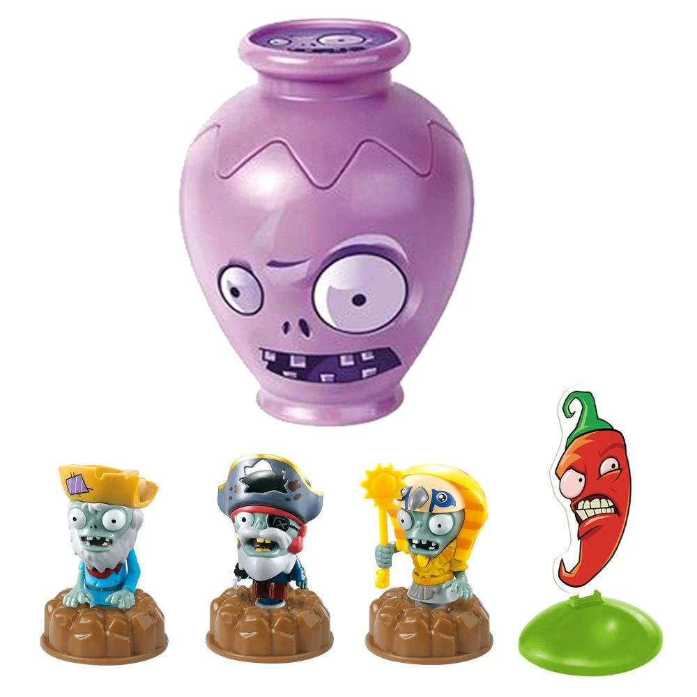 12-Piece Plants VS Zombies 2 Surprise Box Set - Peashooter, Sunflower & Pirate Captain Zombie Game Figures