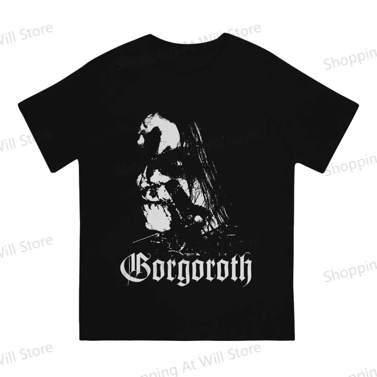 Homens e Mulheres Vintage Street Tshirt, Black Metal Banda Rock