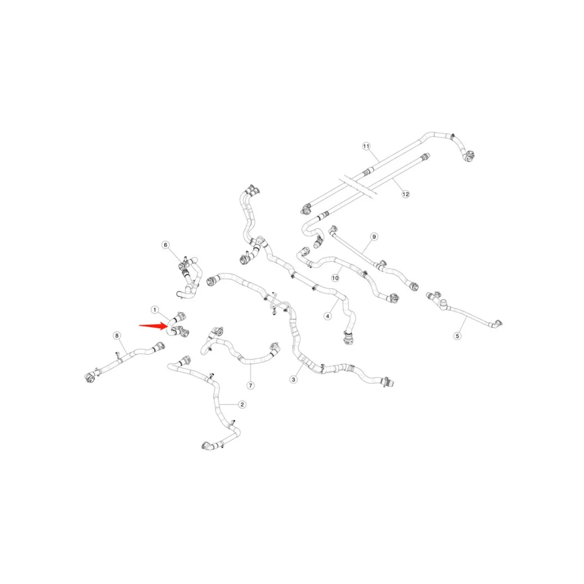 

Шланг возвратный охлаждающей жидкости FDU для Tesla Model 3, модель Y 2021-2023, 163159700A, 2 шт.