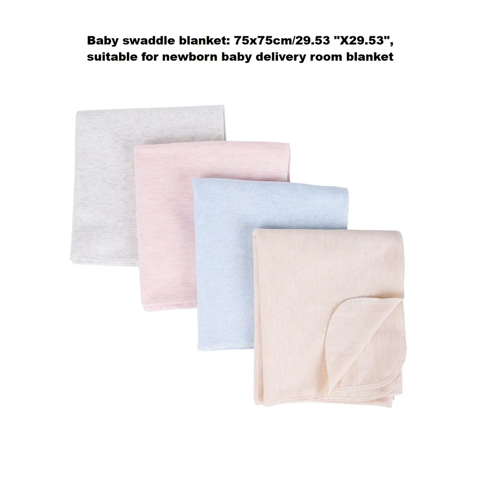 0-6 Months Baby Swaddle Blanket Single-layer Newborn Thermal Swaddle Baby Wrap Bedding Newborn Hospital Room Swaddle Blanket - 2
