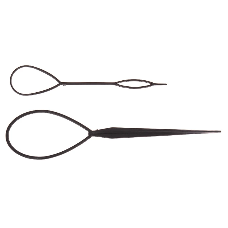 2pcs/lot Magic Hair Style Tool Tail Hair Braid Ponytail Styling Maker Clip Tool Black