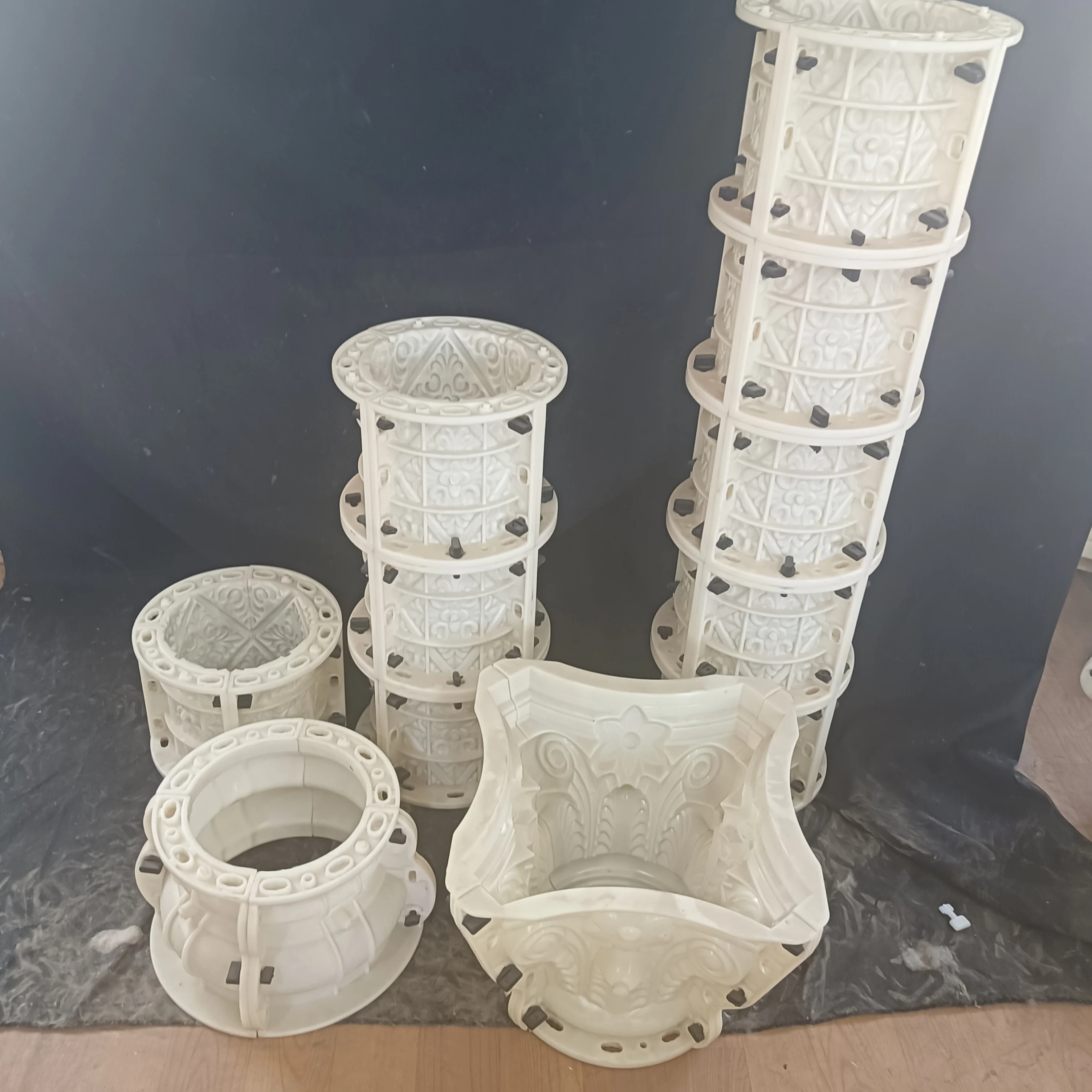 20 diameter Roman column rich flower carving pattern decoration European classical villa palace style decoration handmade DIY co 6