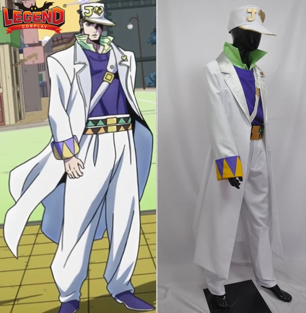 Em promoção! Jojo's Bizarre Adventure Cosplay Kujo Jotaro Traje De