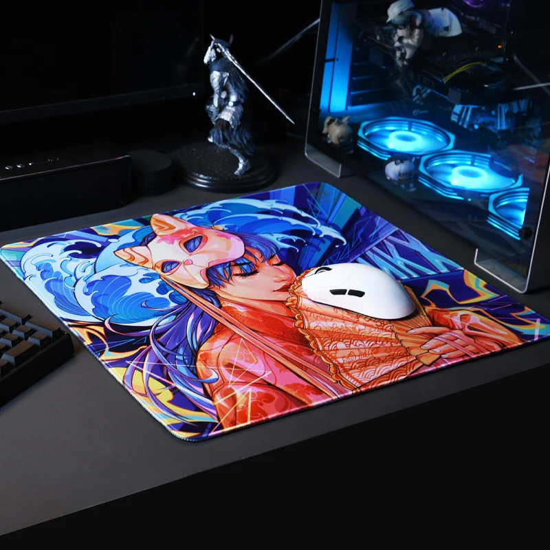 Unusual Way Sports Game Mousepad Lockrand Posicionamento Preciso Superfície Fina Lavável Huapi Mkx se mm Basescr - Imagem 3