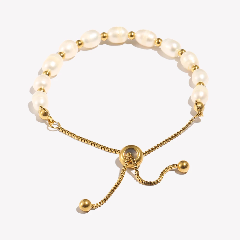 Braccialetti di perle donna | Perle d'acqua dolce e barocche fatte a mano