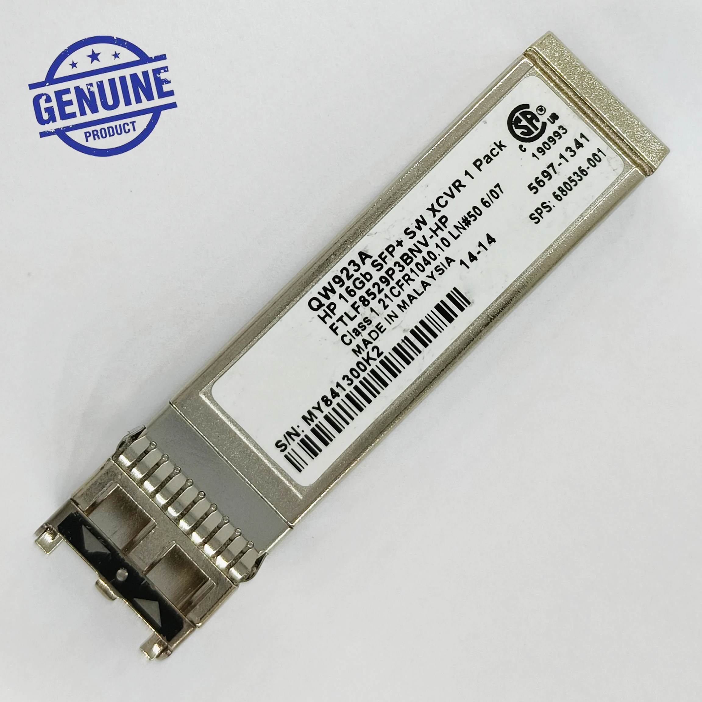 Genuine For HP QW923A 16Gb SFP+ SW XCVR 68536-001 FTLF8529P3BNV-HP Transceiver Optical Module