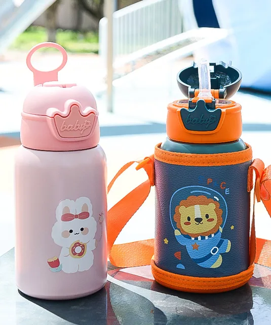 Kids Thermos Bottle Snug Water Bottle 12oz Stainless Steel