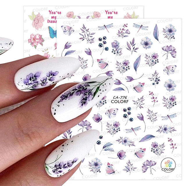 Buy Fingernail Stickers Nail Art Nail Stickers Self-Adhesive Nail Stickers  3D Nail Decals - Bows, Hearts & Flowers (3 designs/6 sheets) Online at Low  Prices in India - Amazon.in