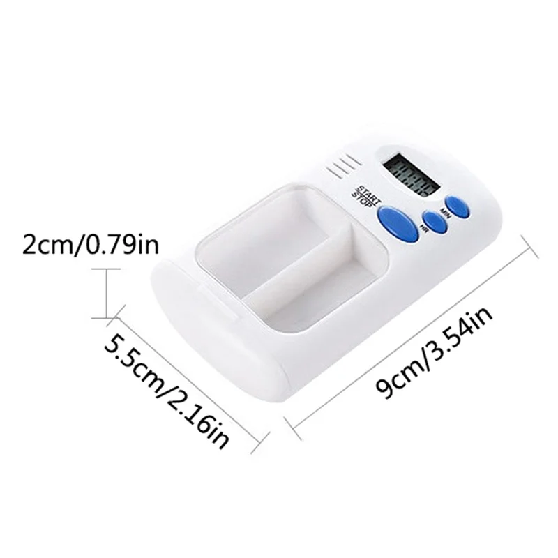 Mini Intelligent Drug Reminder Device, Electronic Timed Medicine Box, Portable Drug Packaging and Storage Box