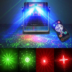 Mini LED Projector Light with 60 Patterns for Parties and Events - Remote Controlled Disco and Stage Lamp