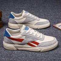 Summer 2025 New Men's Canvas Shoes Korean Style Casual Sports Student Slip-On Ankle-High Flat Heel EVA Padded Breathable Mesh Li